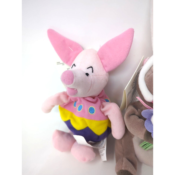 Disney Store Winnie The Pooh Piglet Gopher Bean Bag Easter Plush With Tags 7-8” - Picture 2 of 6